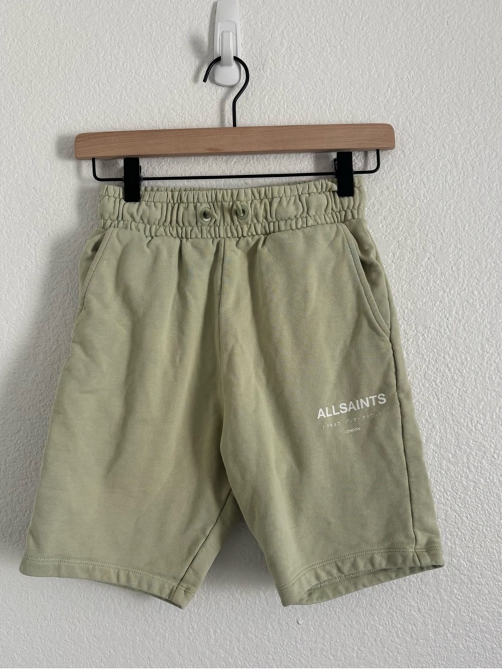 All Saints Boys Size 9-10 Years Green Sweat Shorts